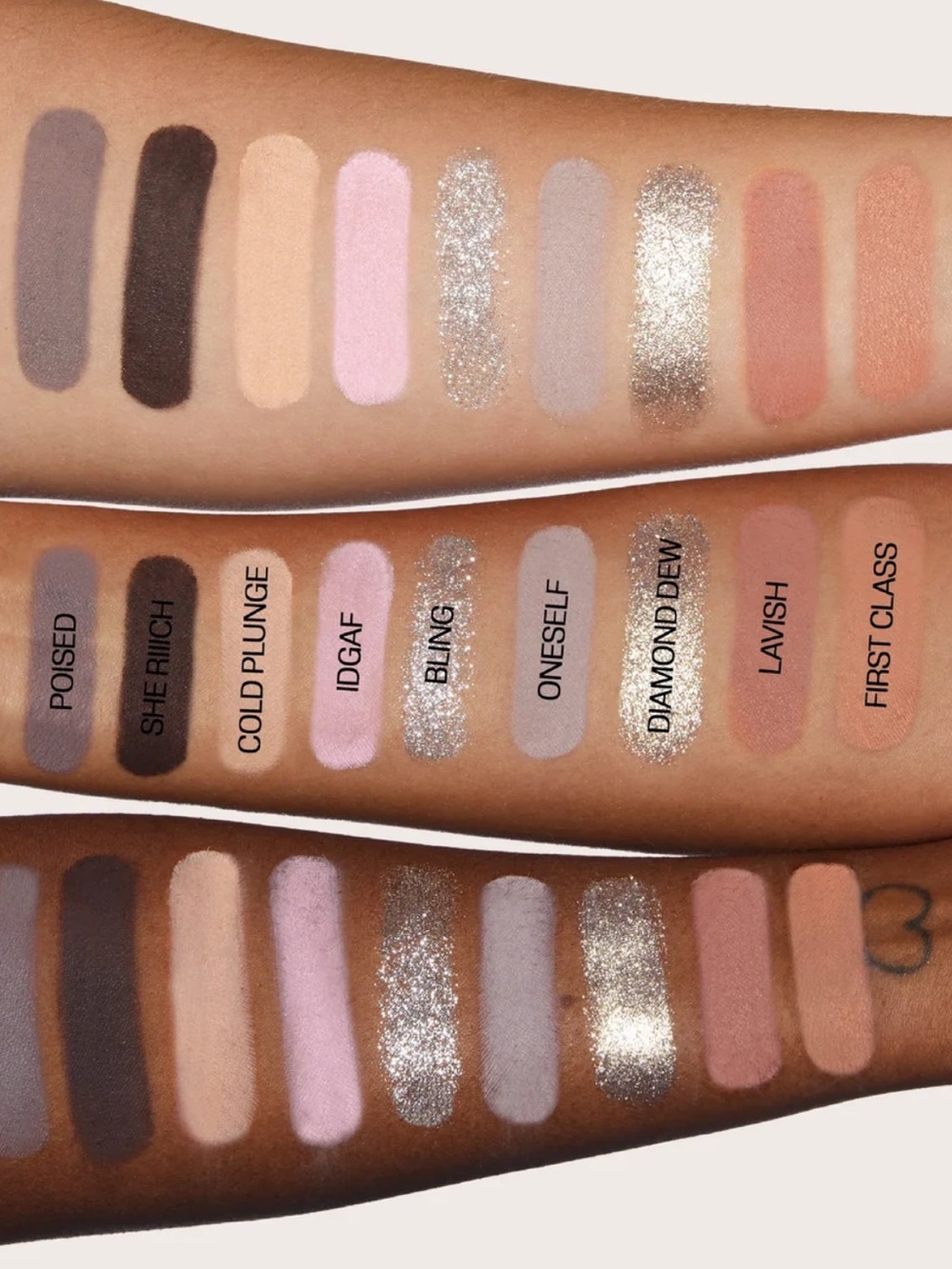 🎈HUDA BEAUTY 🎈 NEW “Icy Nude” Eyeshadow Palette - Neutral & Pink Shades - Picture 3 of 8